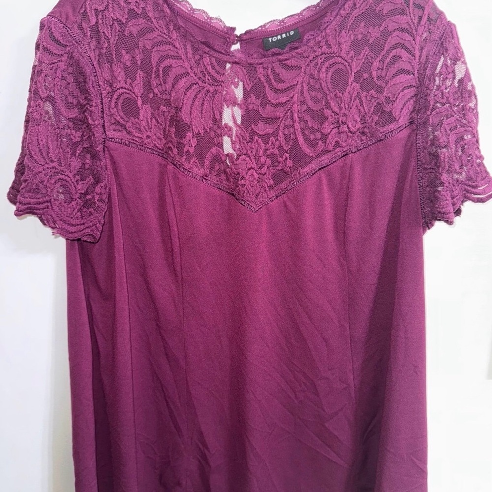Torrid Plum Lace Blouse